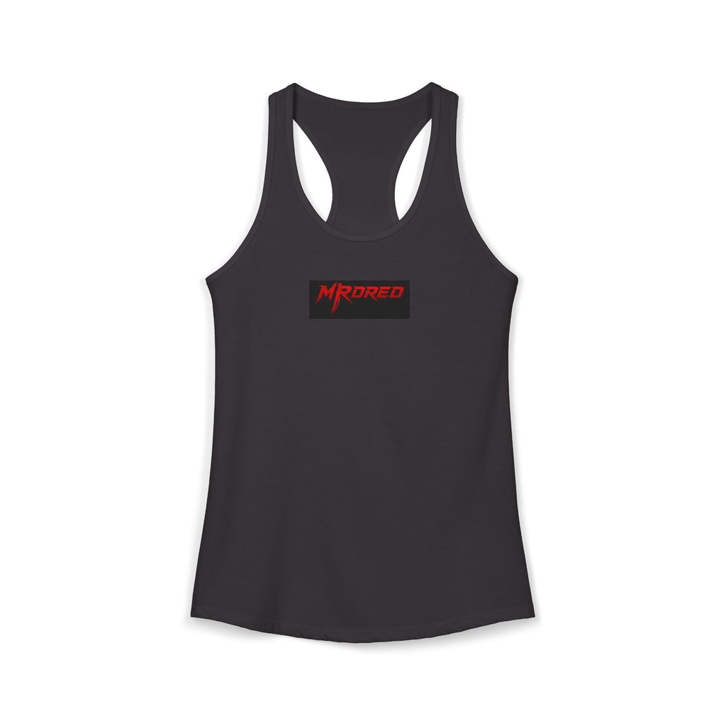 Mr. Dred Women’s Racerback Tank — Slim Fit, Dark Graphic