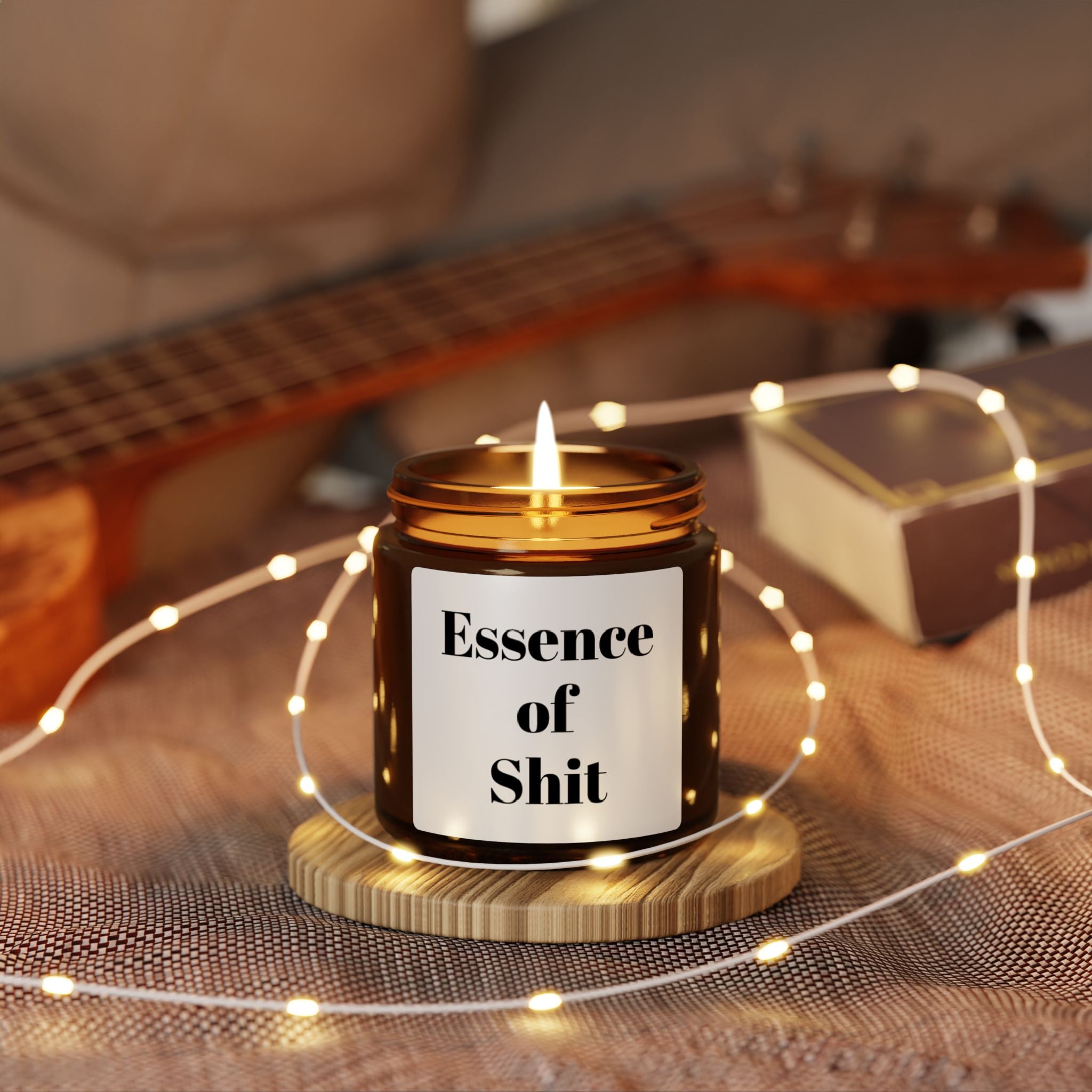 Humorous Scented Soy Candle, Unique Gift, Amber Jar, Home Décor, Funny Candle, Perfect for Gag Gifts, Scented Candle for Laughter