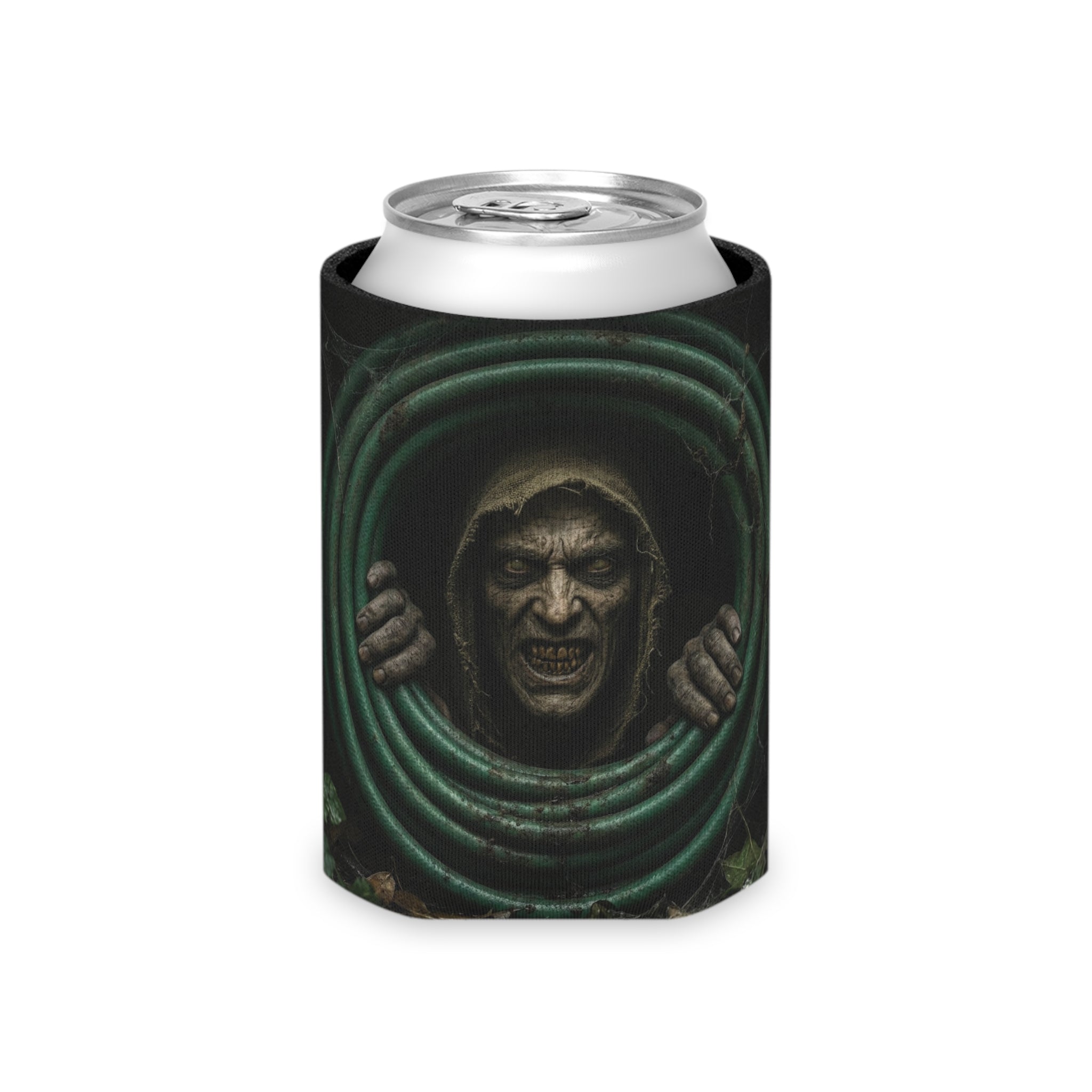 Mr Dred Can Cooler – Creepy Hose Portal Beverage Koozie