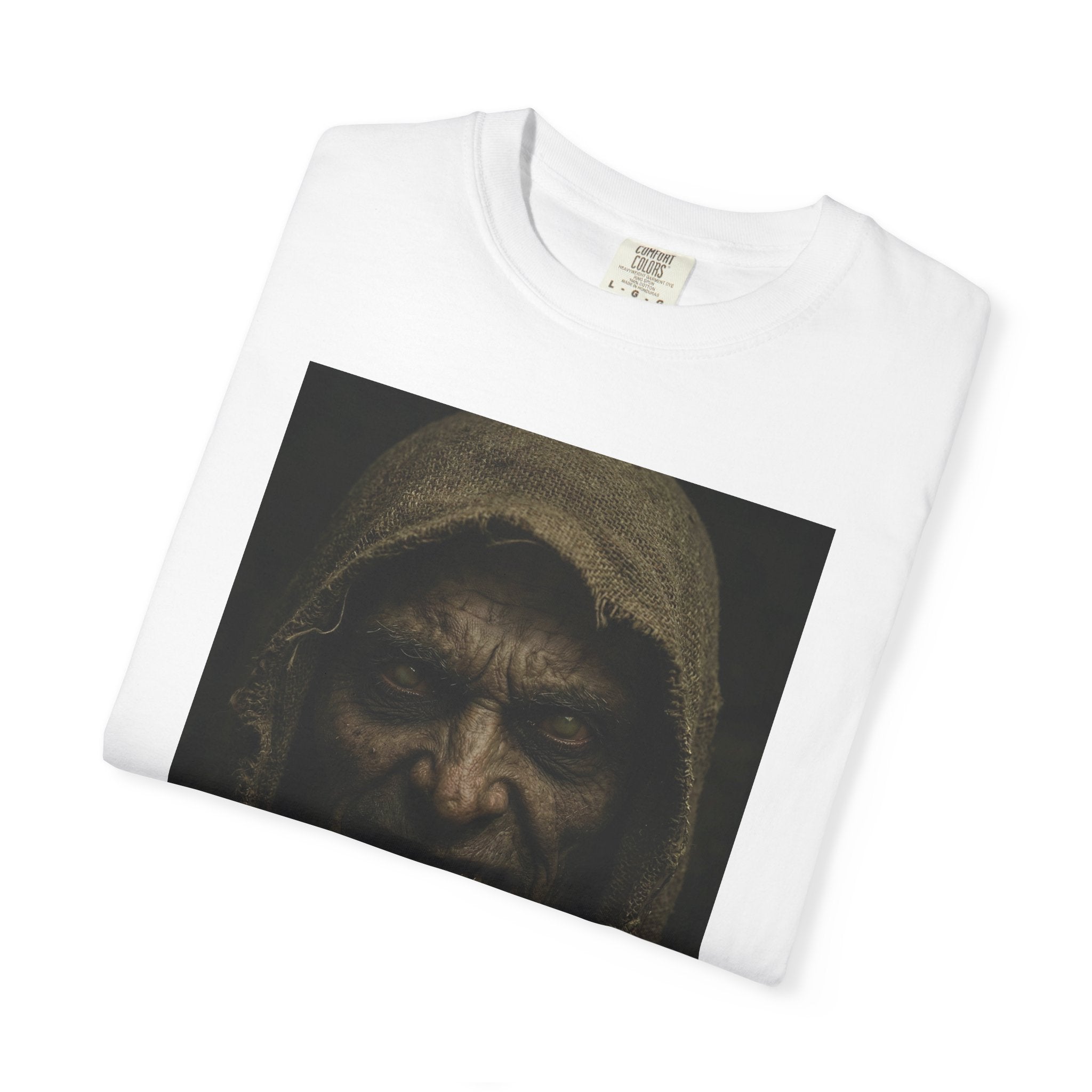 Hooded Mr Dred Portrait T-Shirt — Dark Horror Graphic Tee