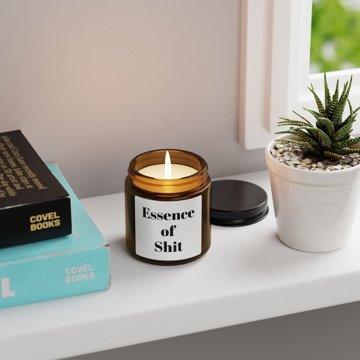 Humorous Scented Soy Candle, Unique Gift, Amber Jar, Home Décor, Funny Candle, Perfect for Gag Gifts, Scented Candle for Laughter