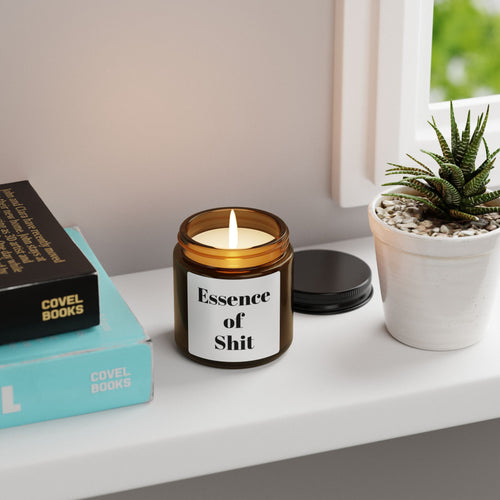 Humorous Scented Soy Candle, Unique Gift, Amber Jar, Home Décor, Funny Candle, Perfect for Gag Gifts, Scented Candle for Laughter