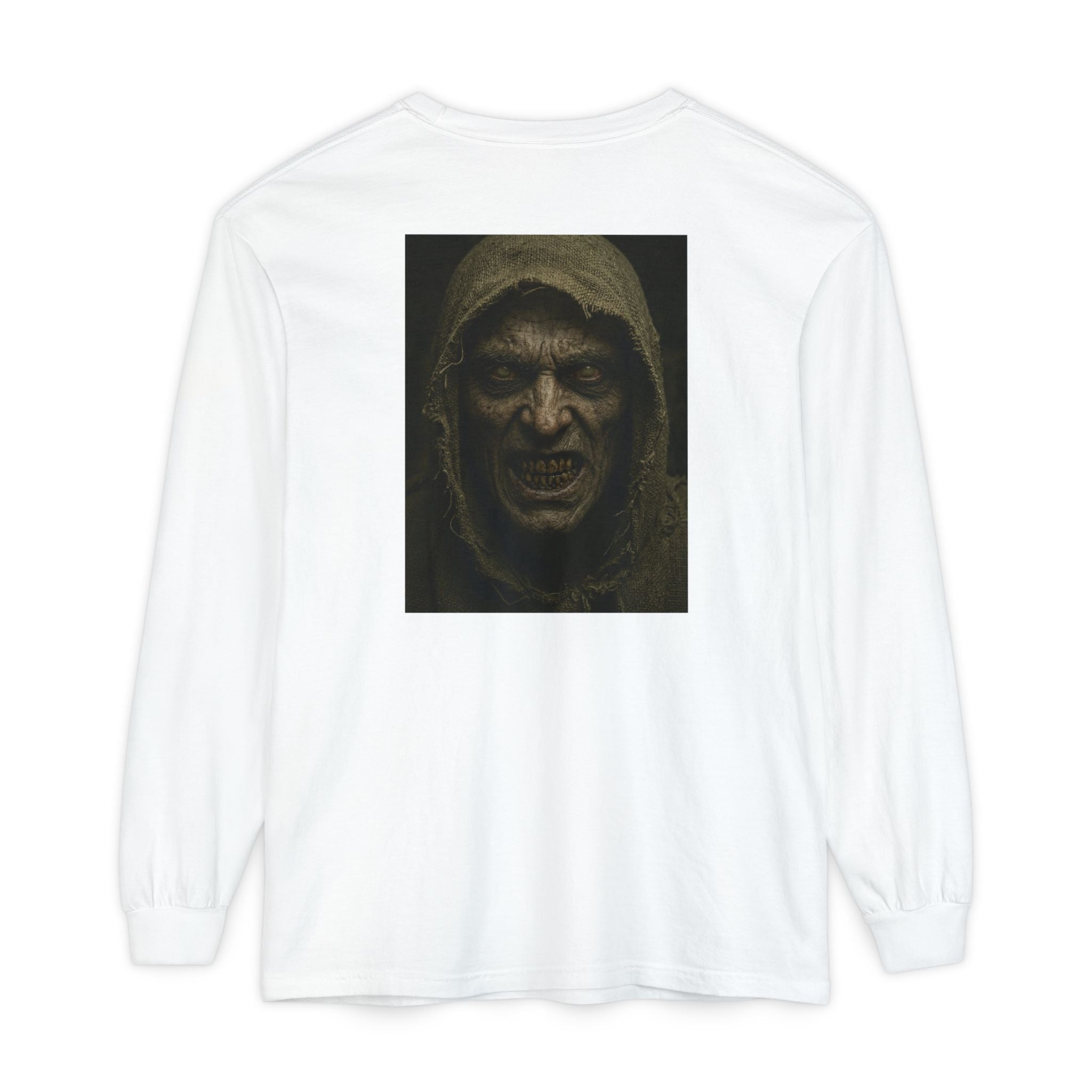 Mr Dred Portrait Long Sleeve Tee — Creepy Horror Graphic Shirt