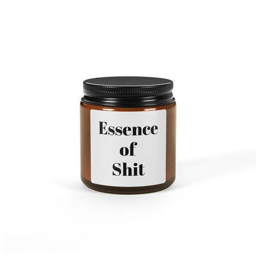 Humorous Scented Soy Candle, Unique Gift, Amber Jar, Home Décor, Funny Candle, Perfect for Gag Gifts, Scented Candle for Laughter