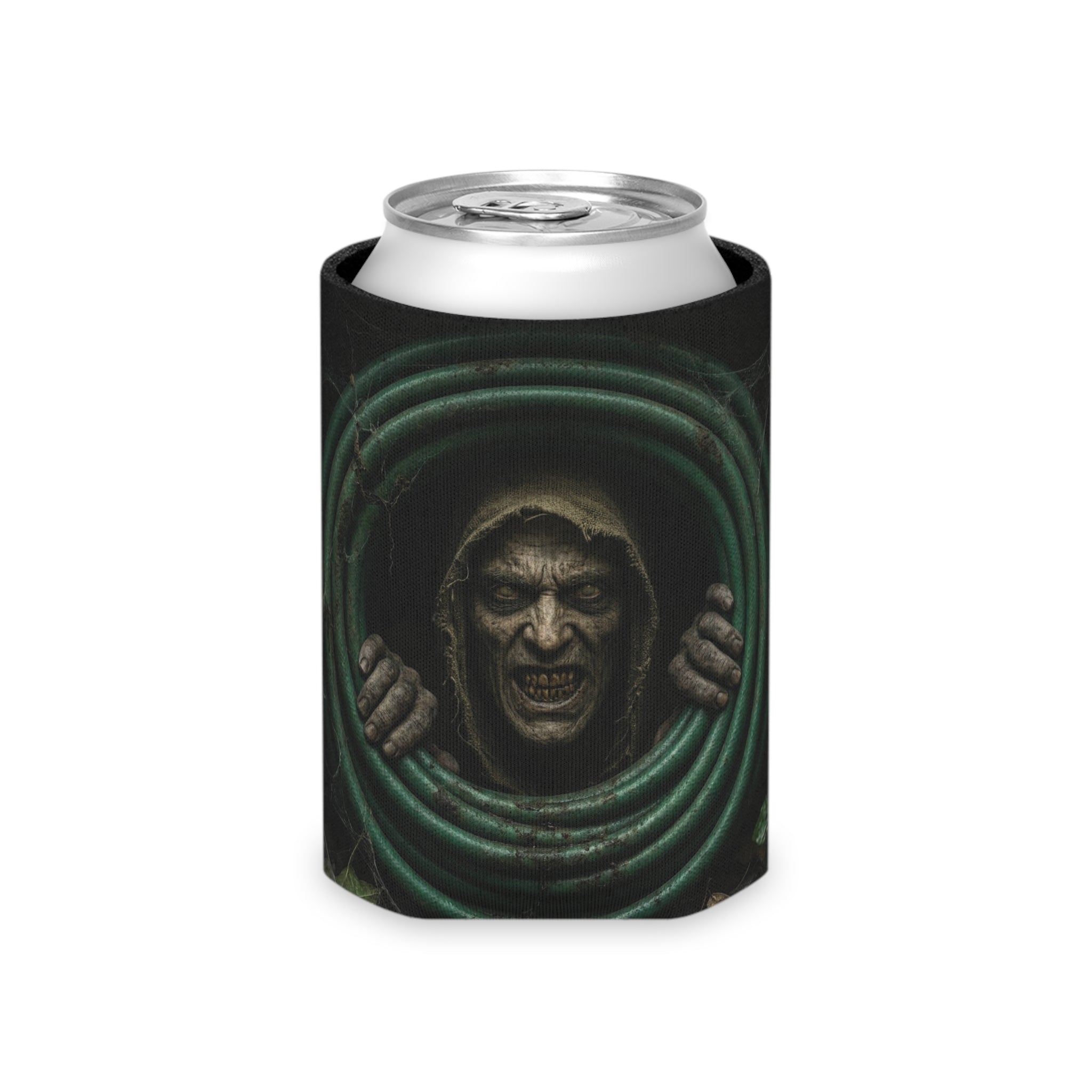 Mr Dred Can Cooler – Creepy Hose Portal Beverage Koozie