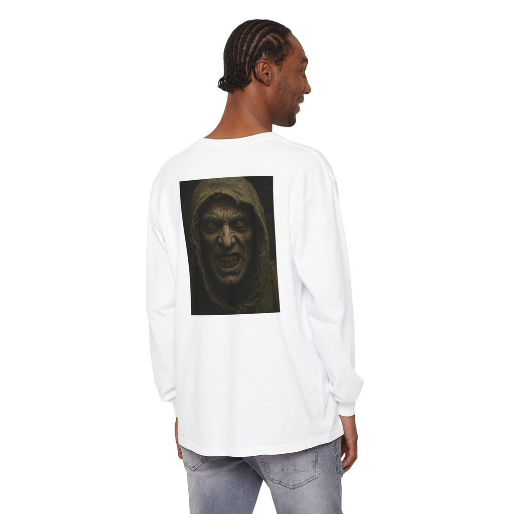 Mr Dred Portrait Long Sleeve Tee — Creepy Horror Graphic Shirt