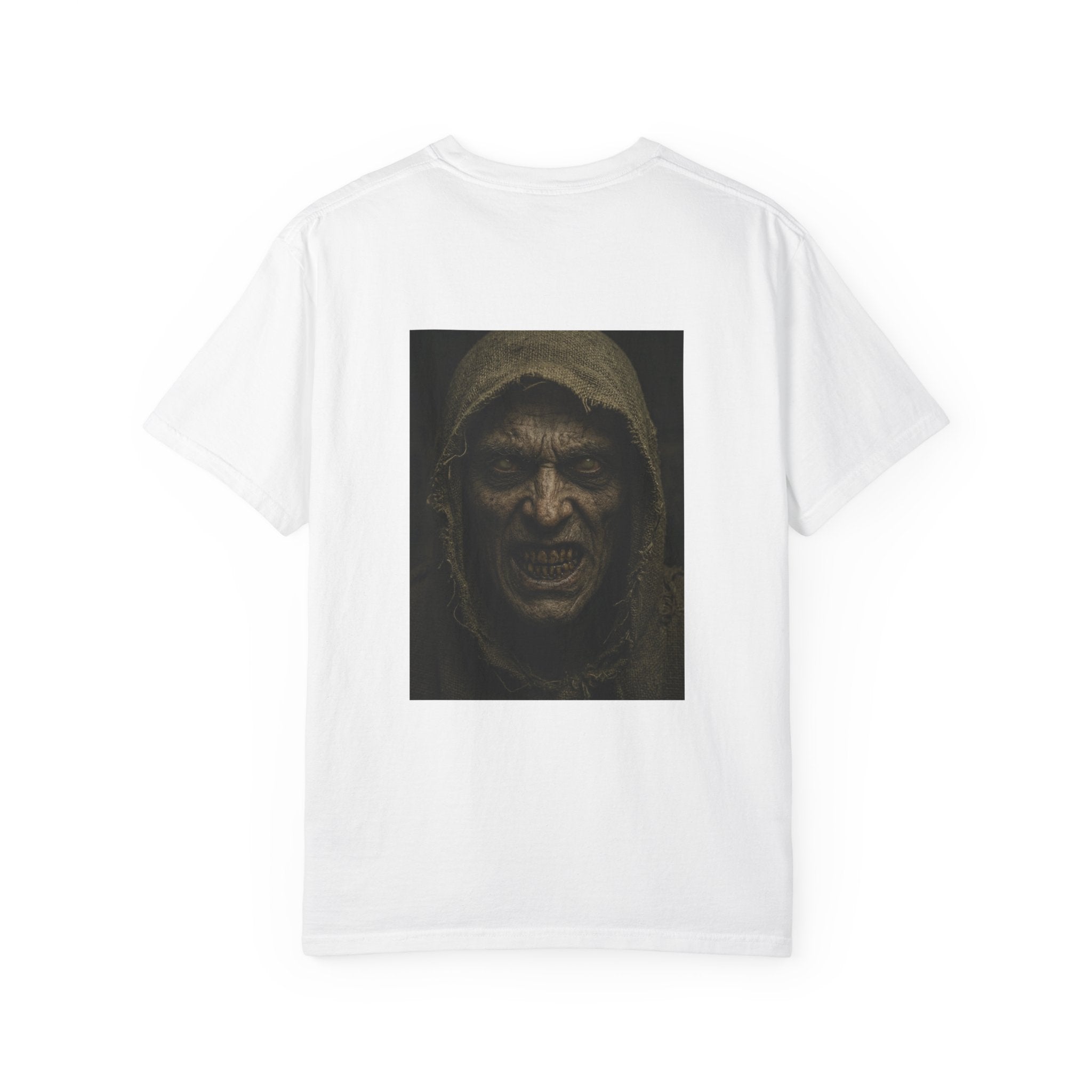 Hooded Mr Dred Portrait T-Shirt — Dark Horror Graphic Tee