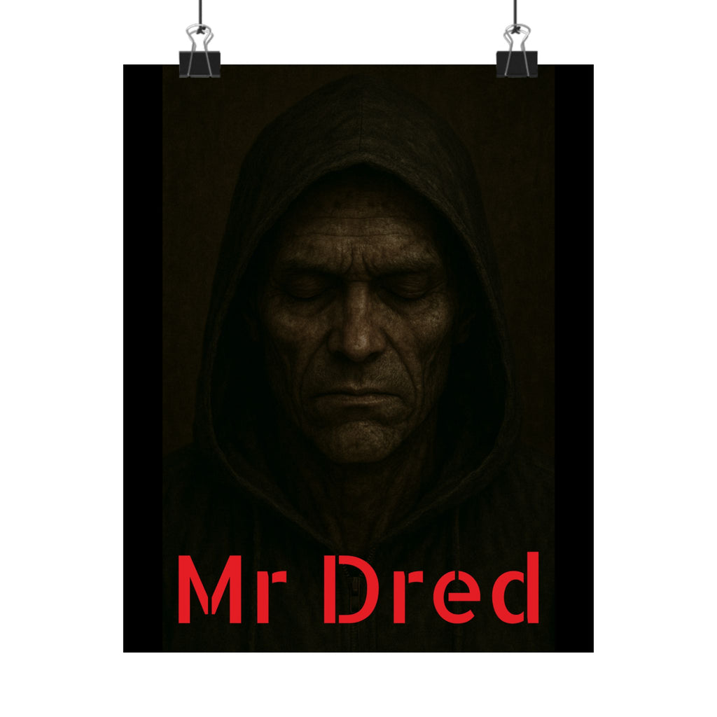 Mr Dred Dark Art Poster, Gothic Wall Decor, Mr Dred Print, Home Aesthetic, Alternative Room Art, Unique Gift Option