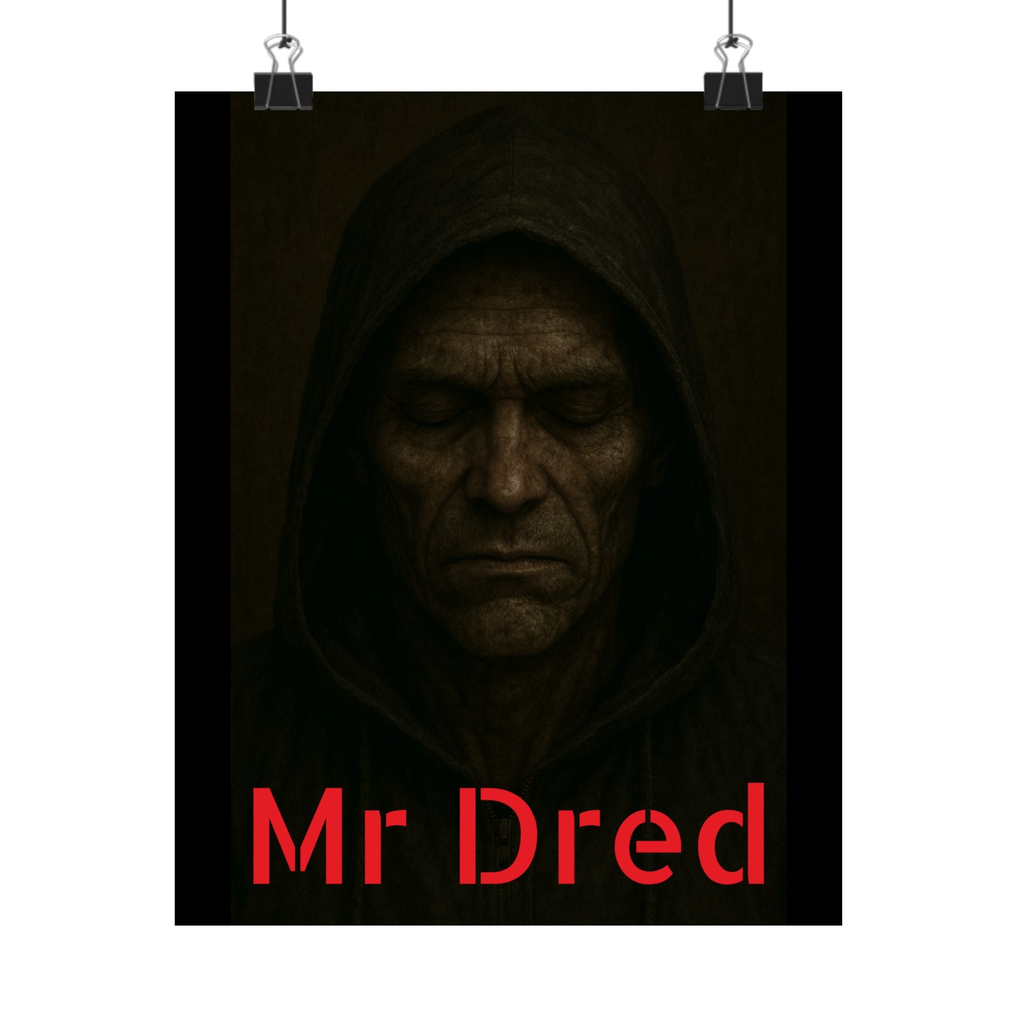 Mr Dred Dark Art Poster, Gothic Wall Decor, Mr Dred Print, Home Aesthetic, Alternative Room Art, Unique Gift Option