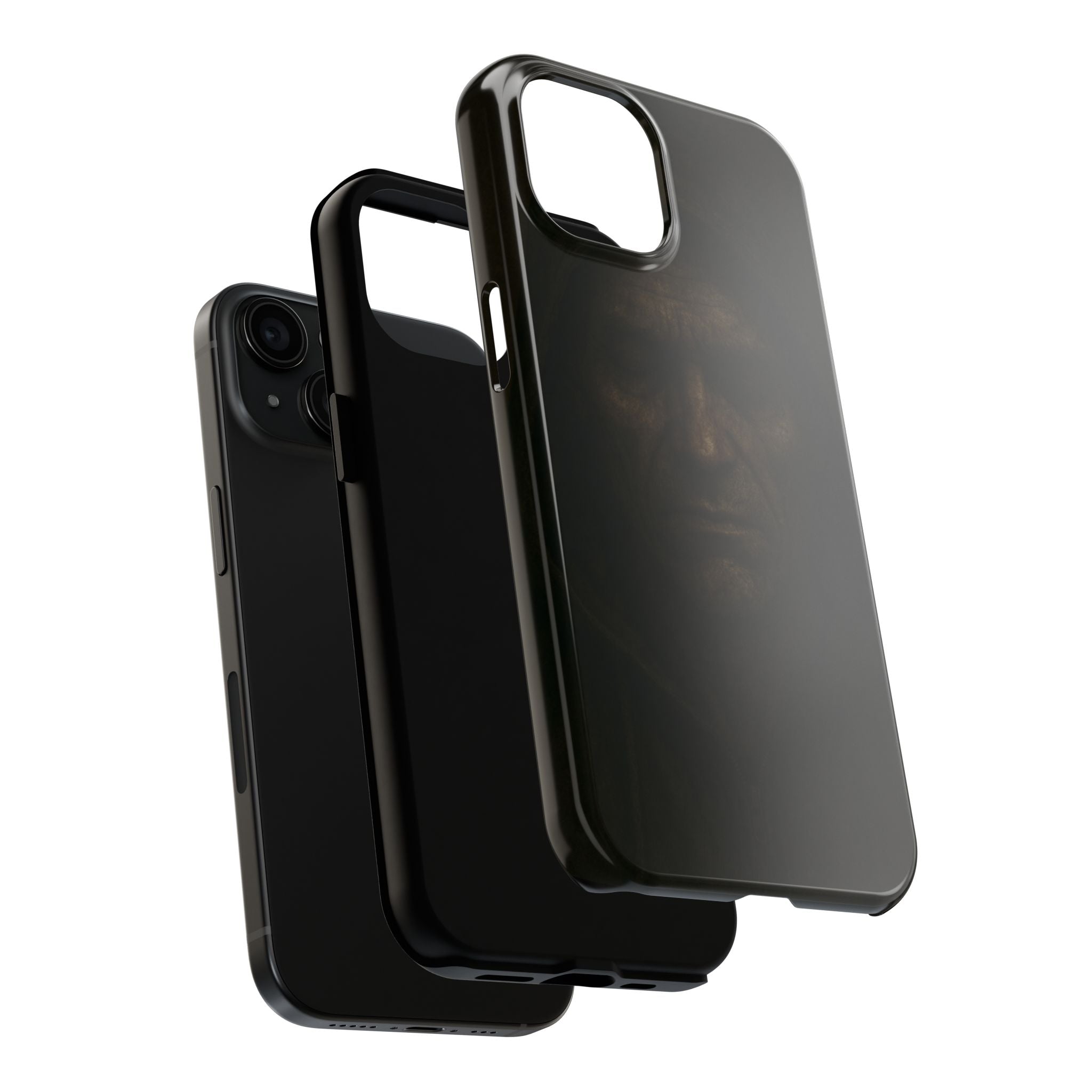 Dark Portrait Tough Phone Case, Durable Phone Cover, Unique Gift for Him, Sturdy iPhone Case, Gothic Art Protection