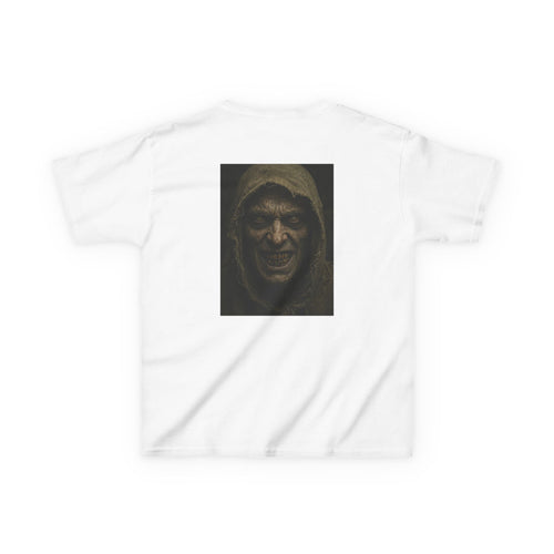 Mr Dred Kids Tee — Creepy Hooded Face Horror Graphic Shirt ( Spooky Halloween)