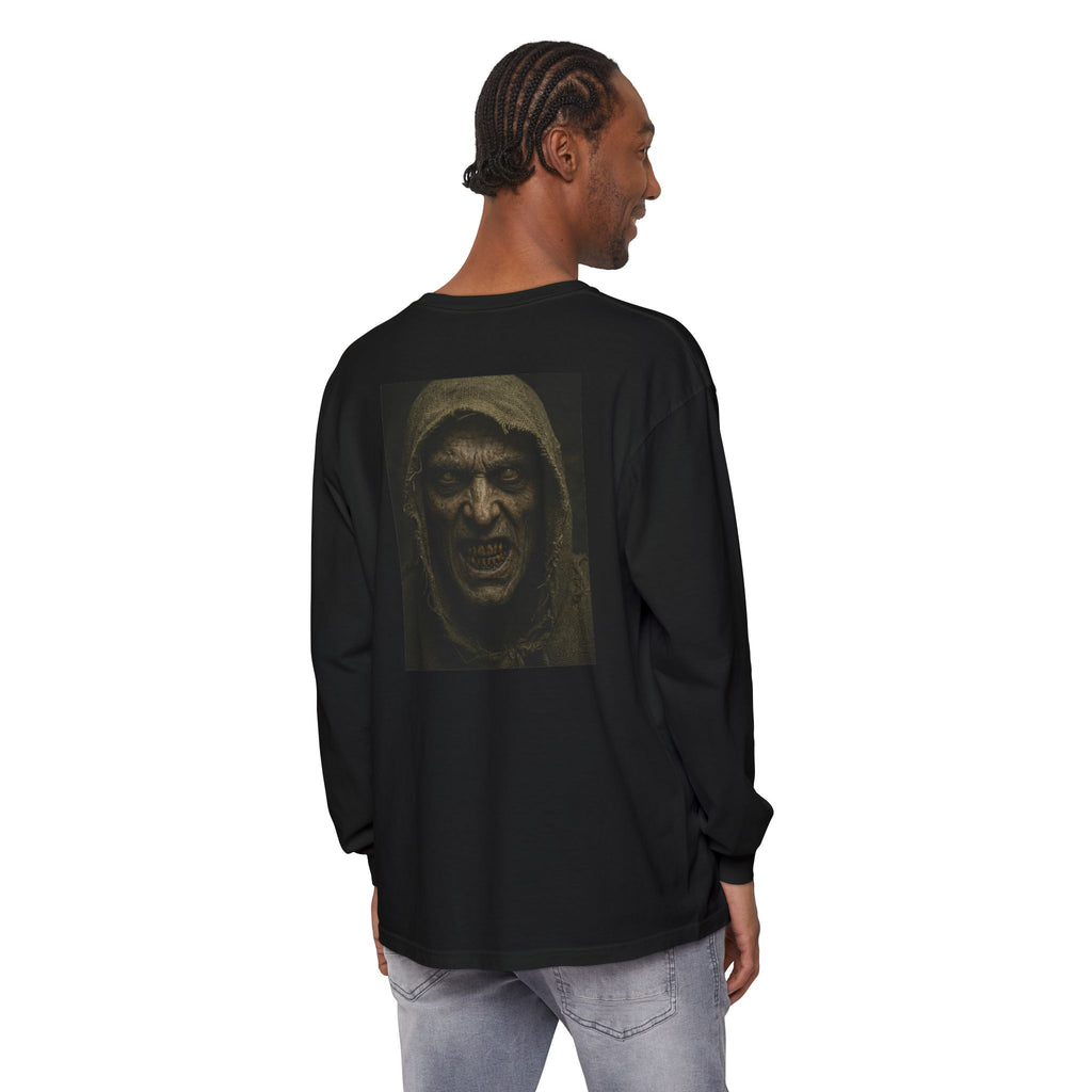 Mr Dred Portrait Long Sleeve Tee — Creepy Horror Graphic Shirt