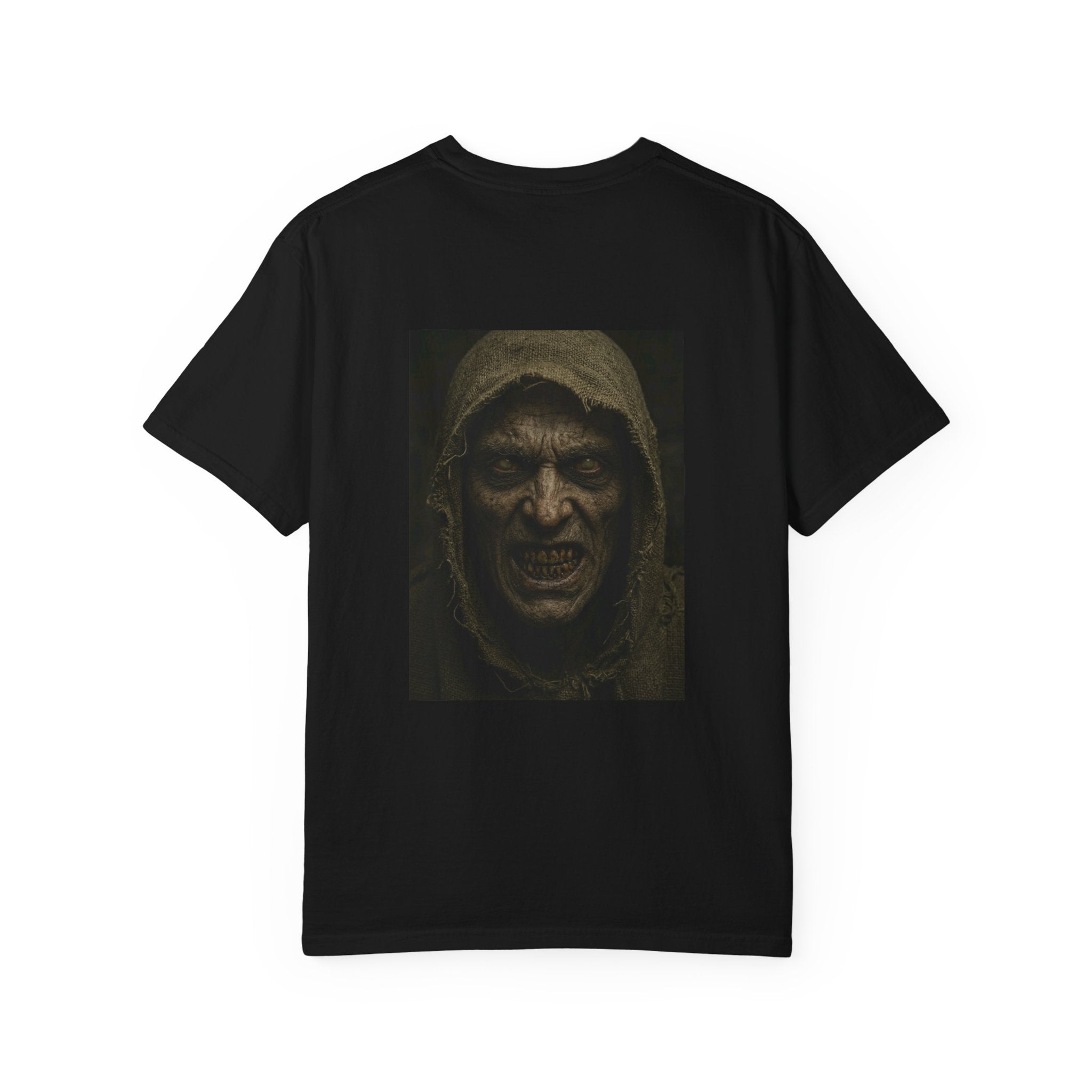 Hooded Mr Dred Portrait T-Shirt — Dark Horror Graphic Tee